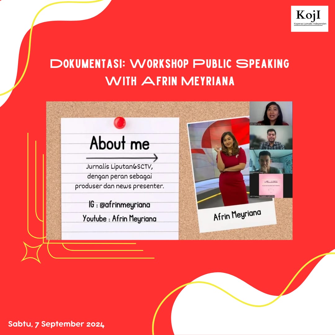 KojI Sukses Gelar Webinar Workshop Public Speaking: Bakat atau Semua Orang Bisa?